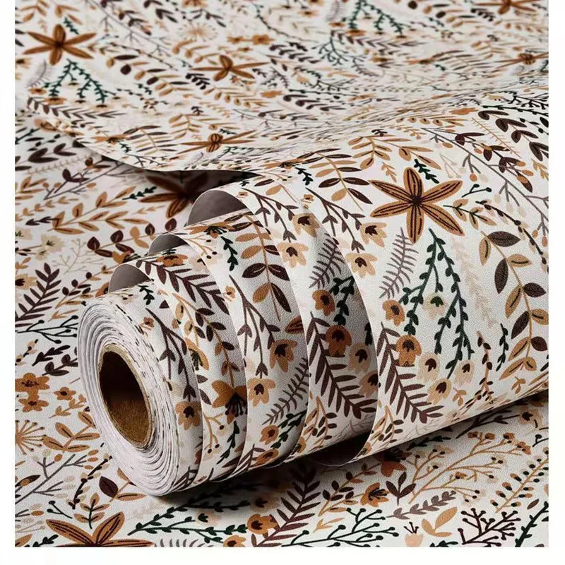 

3M/5M Modern Flower Pattern Self-Adhesive Wallpaper Living Room Home Decor Furniture Wall Stickers DIY Wallpapers Wall Stickers