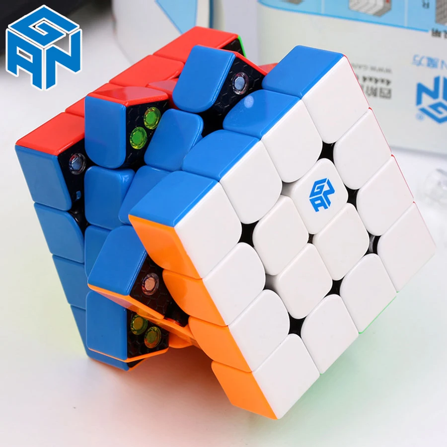 Magic Cube 4x4 GAN 460 M 460M 4x4x4 GANCUBE WCA Educational Twist Wisdom Game StickerlesS MAGNETIC Magnet Logic Toys SPeed Cubo |
