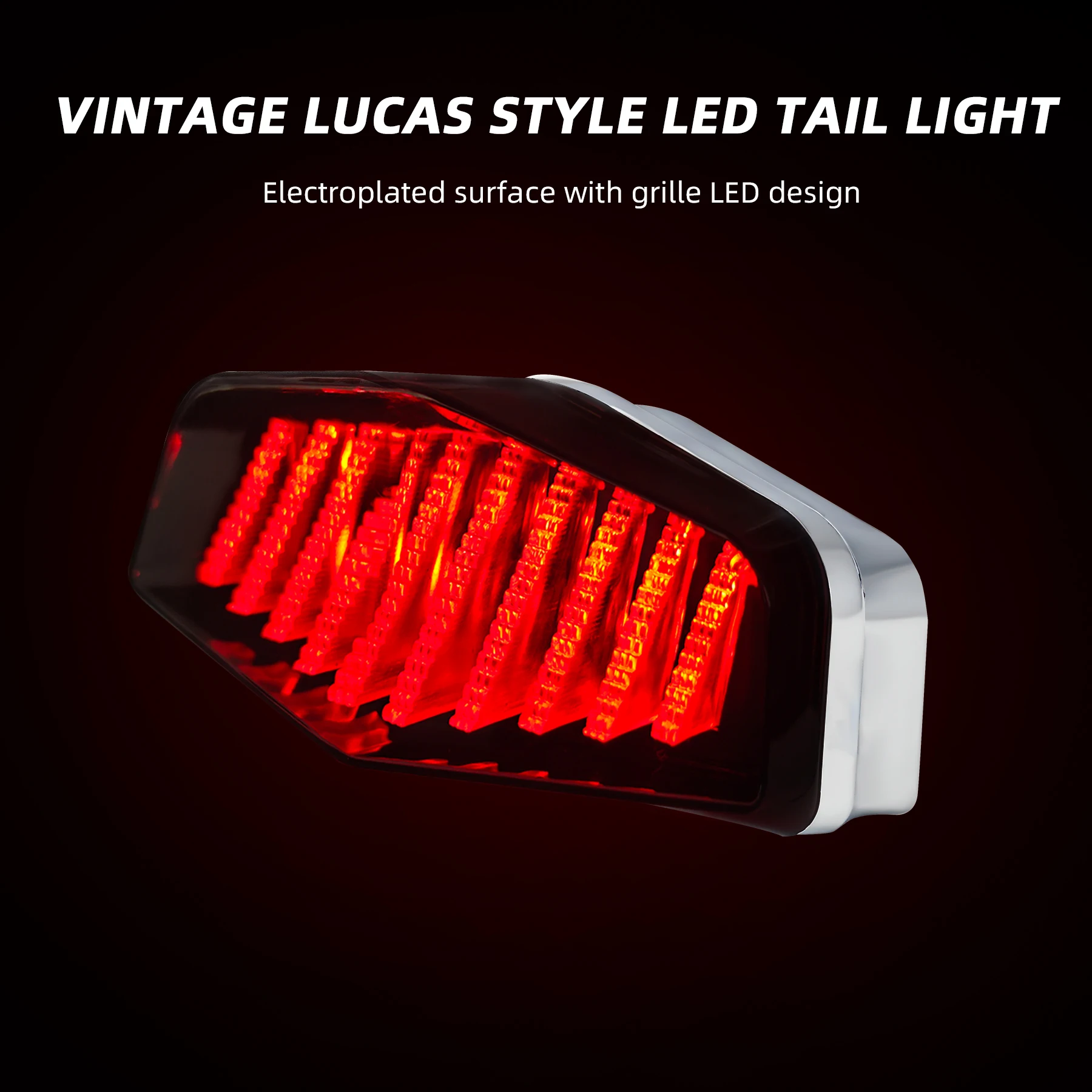 Светодиодный Lucas стиль классический винтажный мотоциклетный задний фонарь