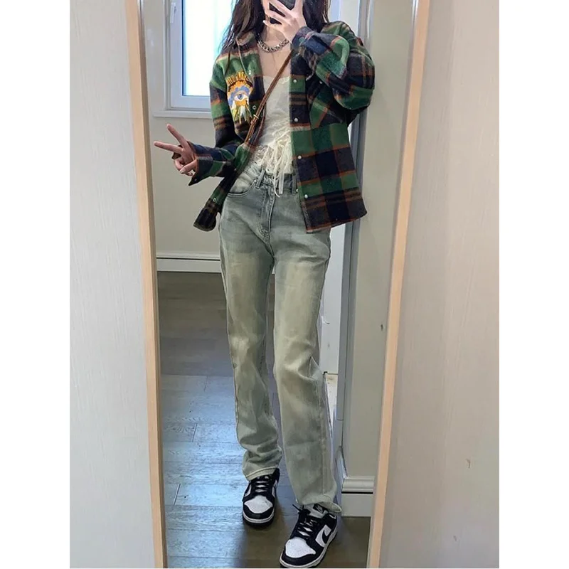 Streetwear Denim Vintage Clothes Women's Pants Newjeans Baggy Jeans Woman High Waist Female Clothing Korean Fashion Y2k