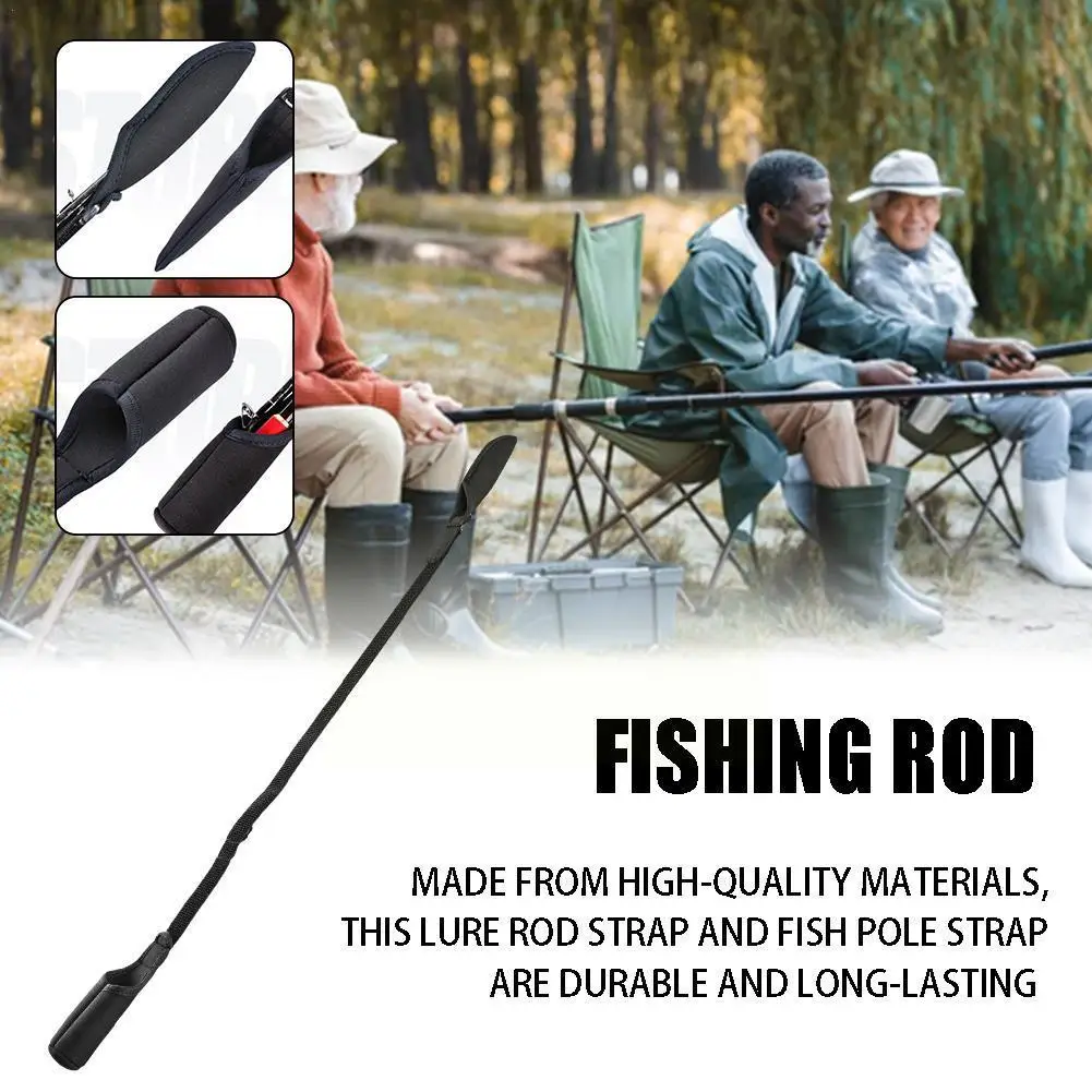 

1pcs Fishing Rod Tie Tip Cover Sleeves Pole Tie Strap Cover Case Fishing Strap Rod Fastener Accessories Fishing Tip Protect Y4D5