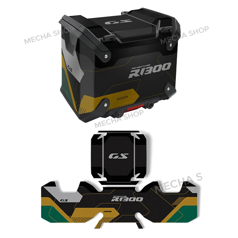 Фото Новые наклейки на чемодан мотоцикла, защитная наклейка для R1300GS ADV GS 1300 Adventure 2024 2025, вариант 719, тройная черная наклейка №5