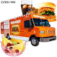 2022 new design large fast food carts camper commercial mobile electric coffee catering concession food truck for sale