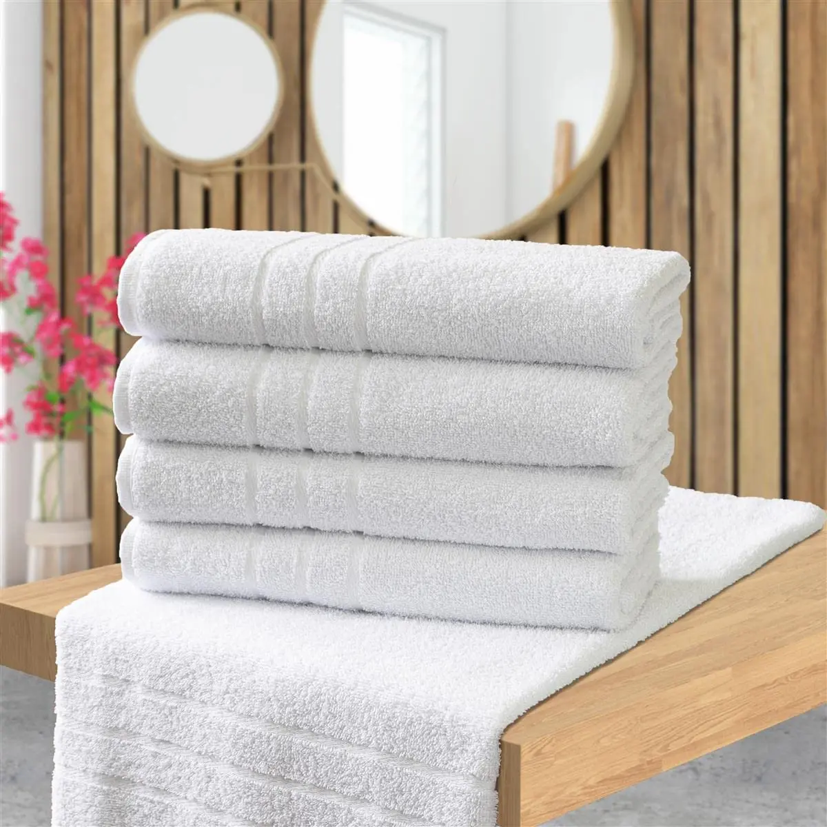 

Kit With 10 Face Towels for Hotel High Absorption 44x70cm - Professional Silver - Towels Face Towel Hand Face Cleaning Hair Sho