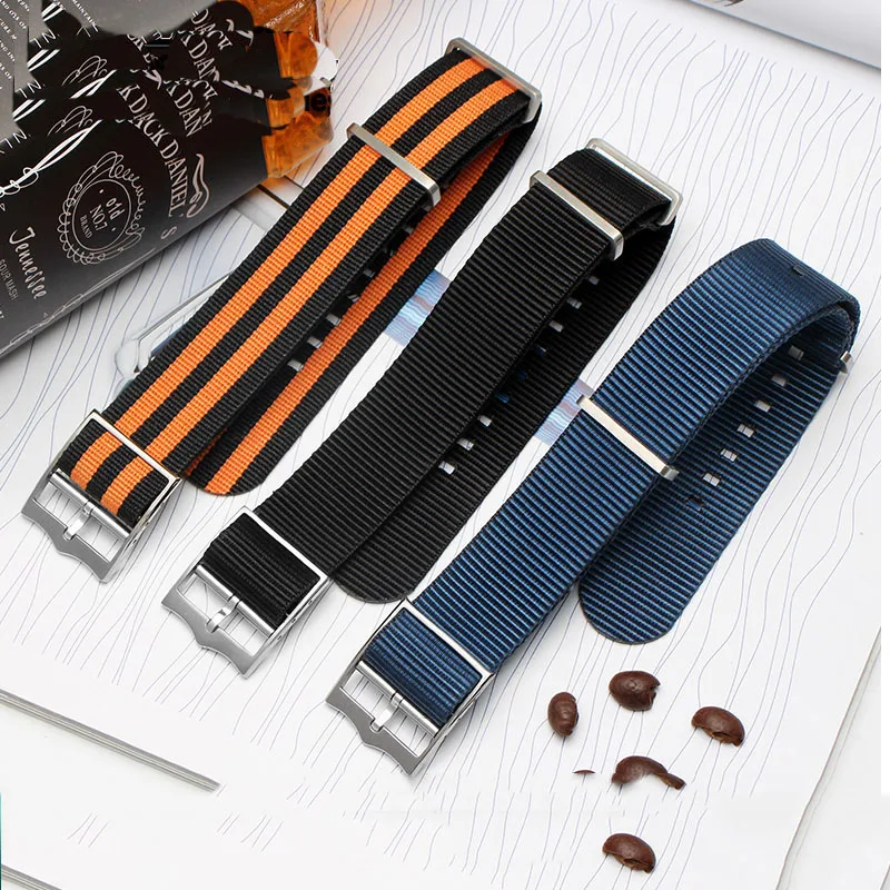 Military Nylon Watchband For Tudor Watch Strap 22mm French Troops Nato Zulu Parachute Bracelet Accessories 22mm