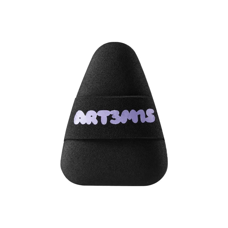 Пуховая пуховка ART3M1S большая Двусторонняя с пальцами Pai Ling sister Hey Black Dun