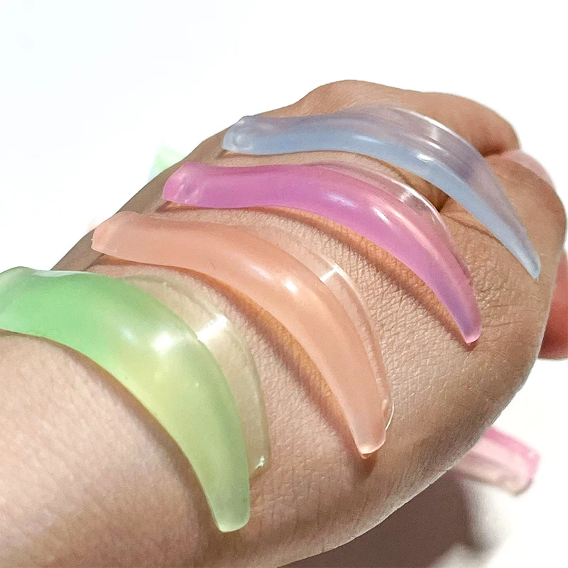 4 пары желейных подушечек для завивки ресниц красочные многоразовые накладные