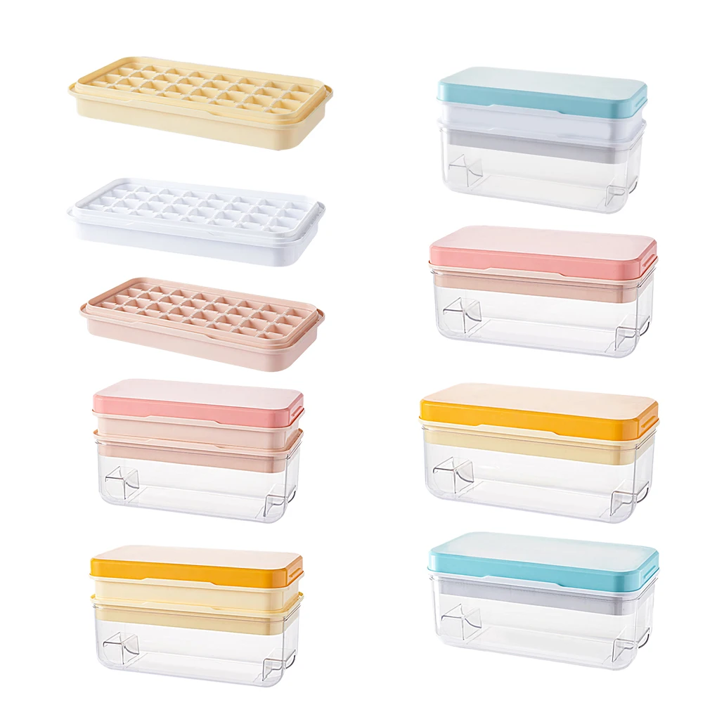 

Форма для льда из полипропилена многоразовая однотонная, сменный поднос с 32 ячейками для домашней кухни, бара, клуба, формовочный инструмент, аксессуары