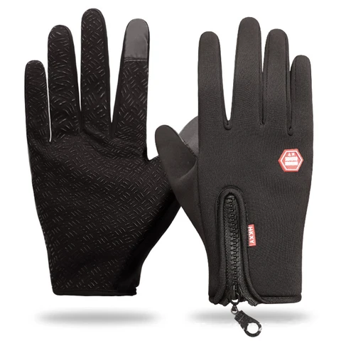 Спортивные зимние перчатки для мужчин и женщин, теплые армейские водонепроницаемые Нескользящие перчатки для работы с сенсорным экраном, для езды на велосипеде, вождения, скалолазания
