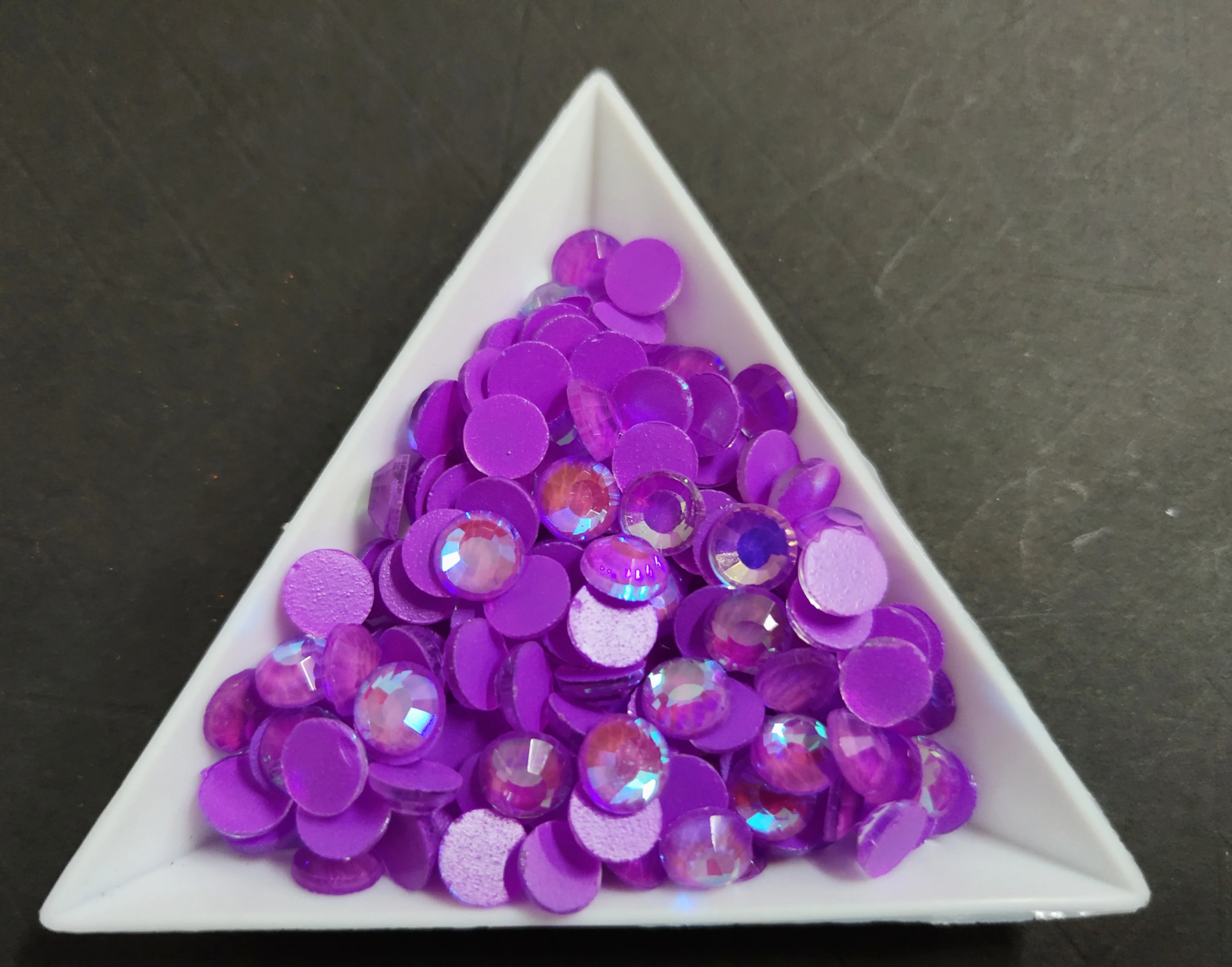 

1440pcs SS3-30 Amethyst Purple AB luminous Flat Back Non HotFix Nail art Rhinestone 3D Glass Decorations Garment Mix Rhinestone