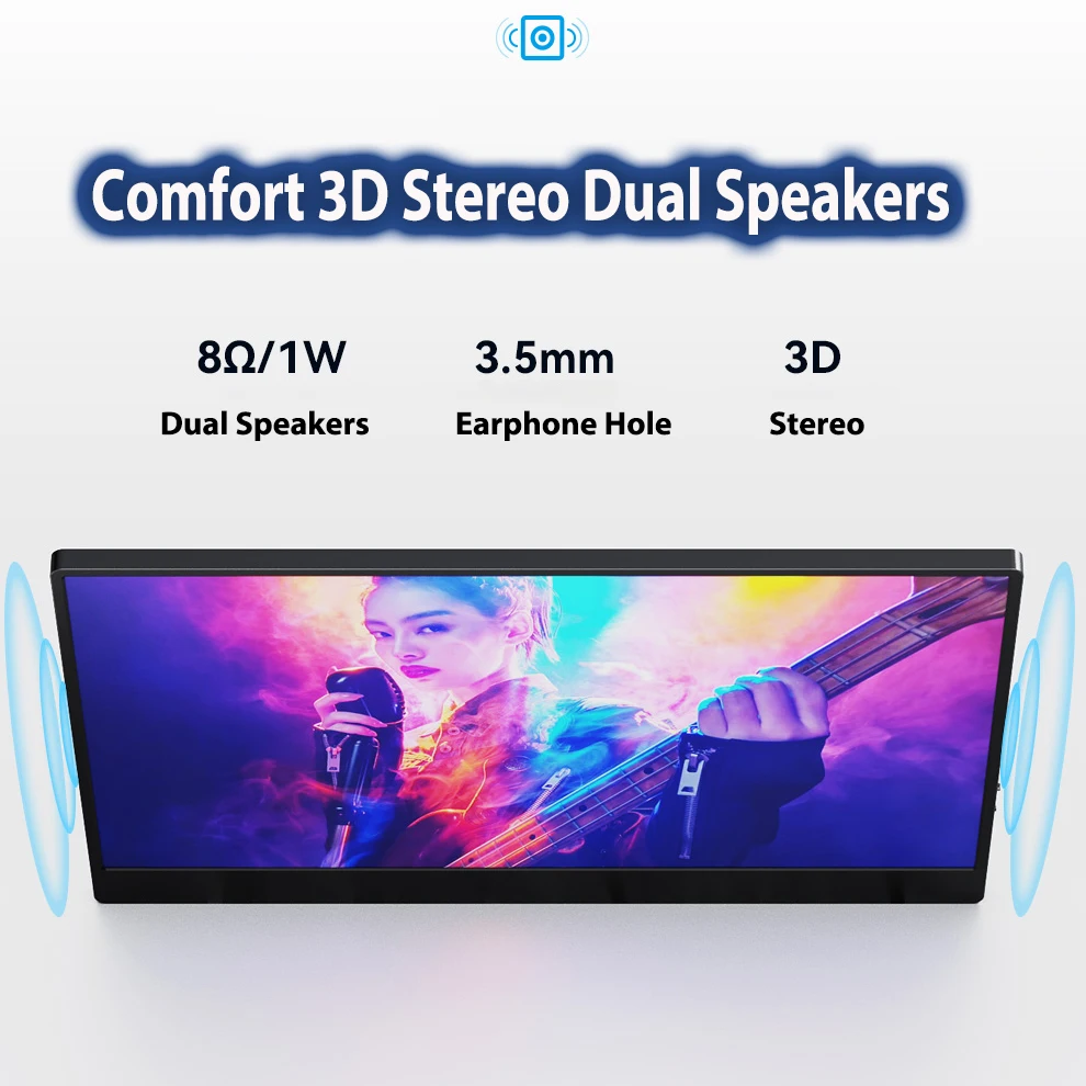 FHD 15 дюймов 1080P сенсорный экран портативный игровой монитор HDR IPS HDMI USB Type C 3.1