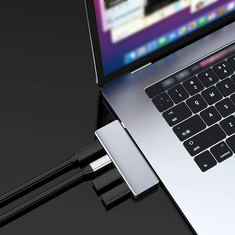 Концентратор 4 в 1 Type-C порта USB Type C к USB3.2 Gen2 разветвитель адаптер PD 10 Гбит/с для Pro Air