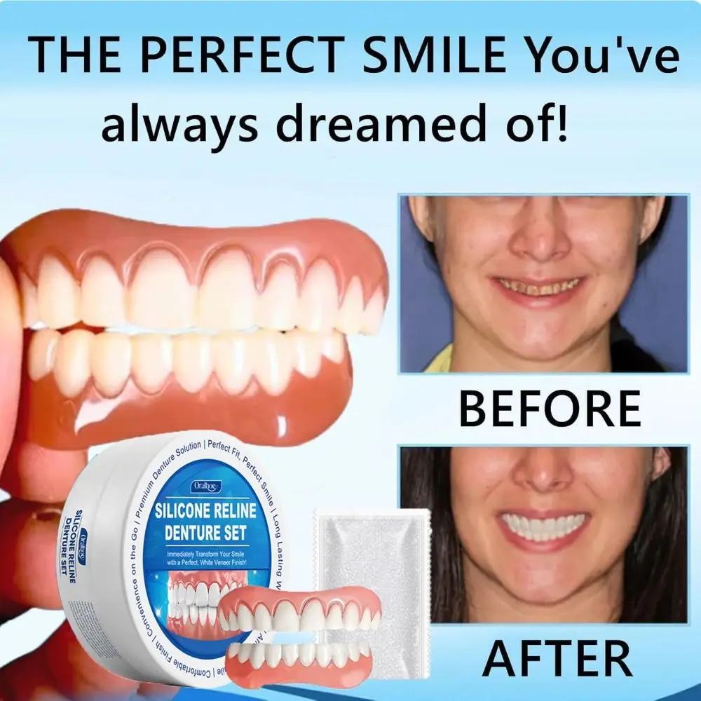 Силиконовый набор для облегчения зубных протезов. Мягкий безопасный и прочный.