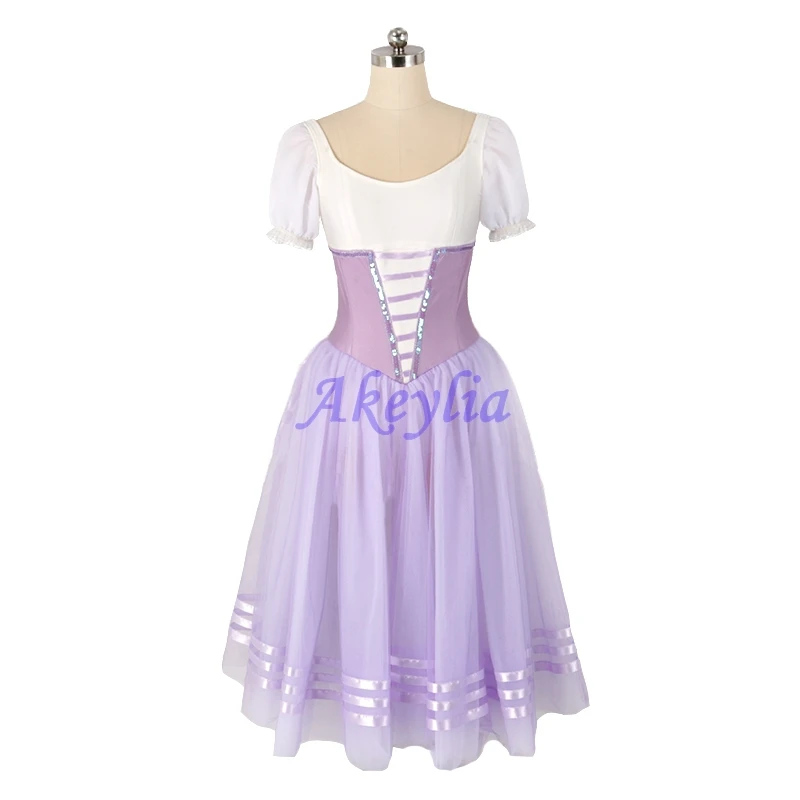 Балетное Платье Жизель темно-розового цвета романтическое профессиональное