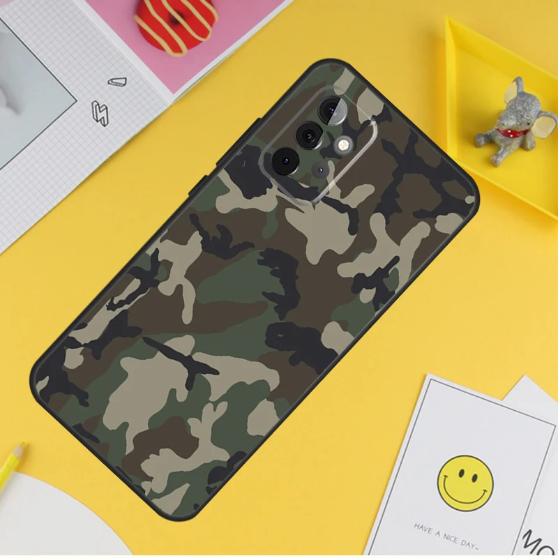 Чехол Камуфляжный армейский для Samsung Galaxy A54 A34 A14 A13 A33 A53 A12 A32 A52 A71 A51 A15 A25 A35 A55