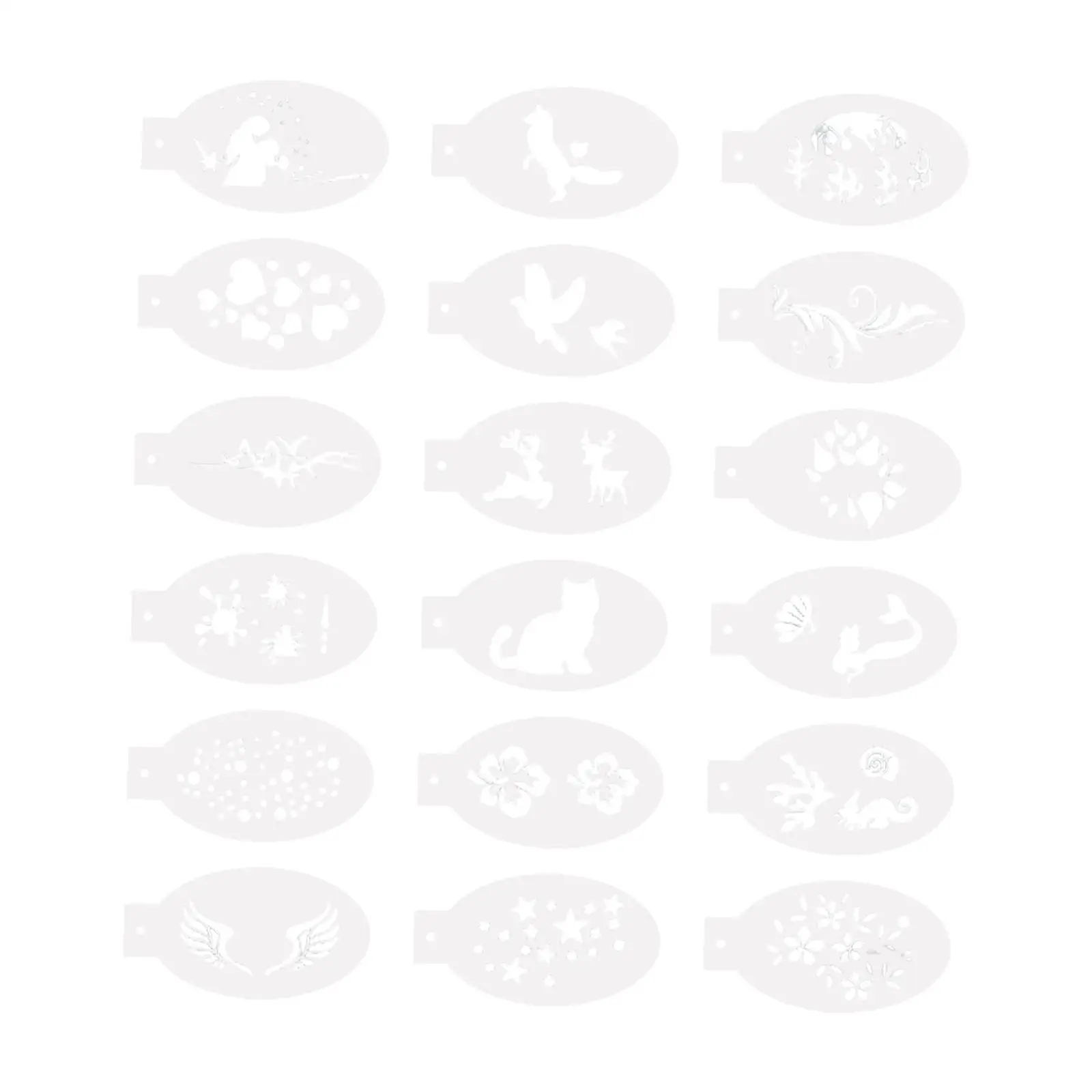 Трафареты для рисования лица моющиеся шаблоны макияжа