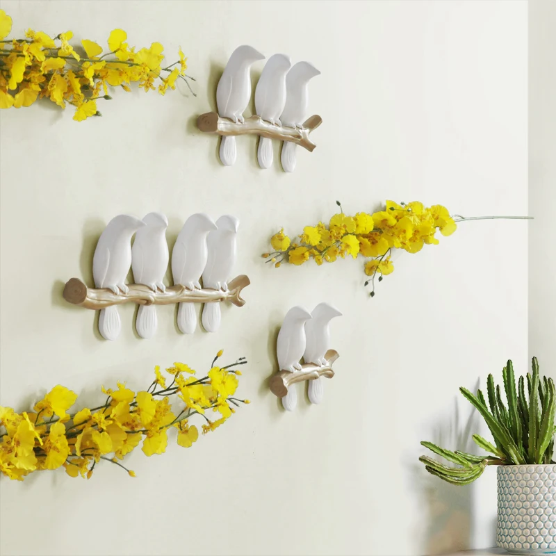 Настенные Стикеры для спальни украшение стен полимерная птица креативная