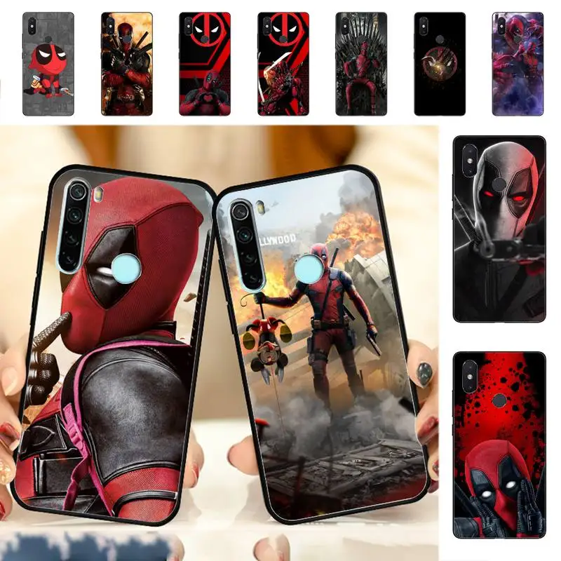 

Disney Marvel Deadpool Phone Case for Redmi Note 8 7 9 4 6 pro max T X 5A 3 10 lite pro