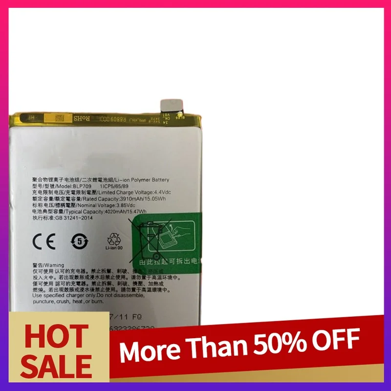 Новый аккумулятор для OPPO A9 A11 A11X PCAM10 PCHM10 BLP709 BLP727 4020 мАч