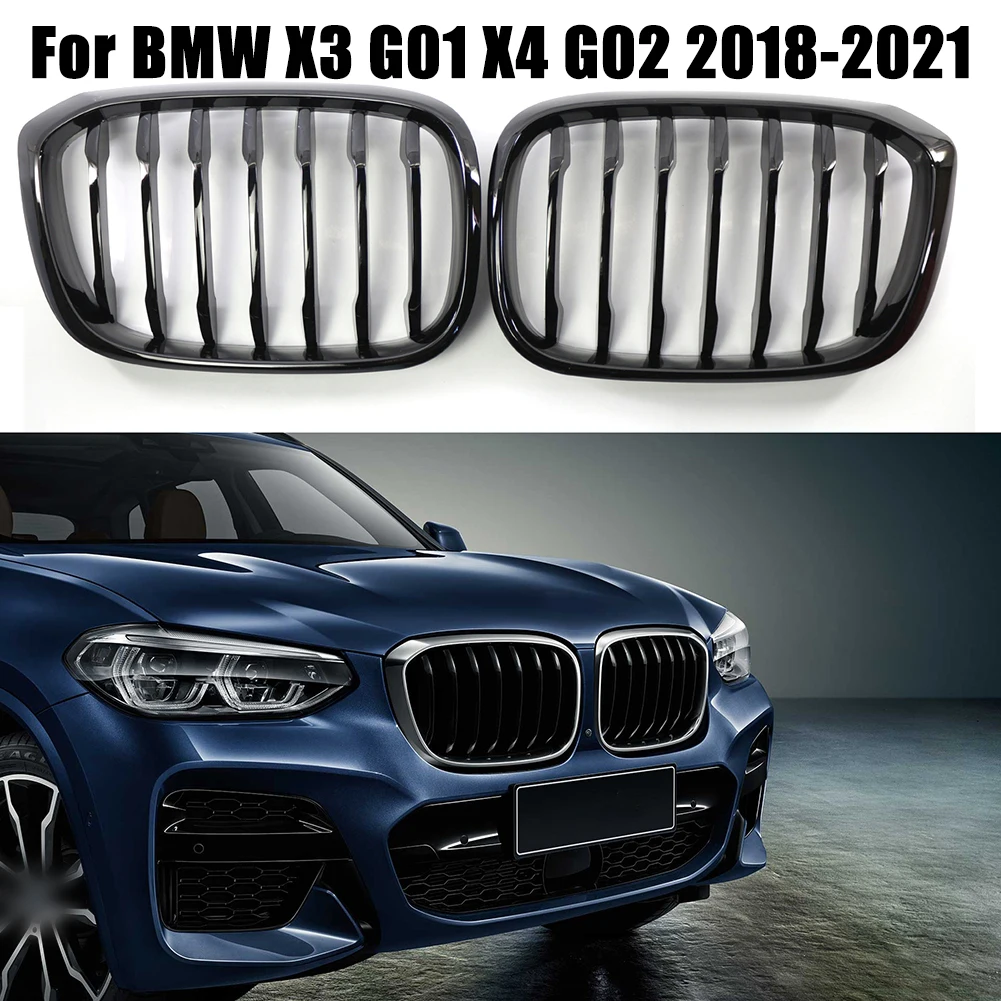 

Глянцевая черная передняя решетка радиатора для BMW X3 G01 X4 G02 2018-2020 автомобильные аксессуары Высококачественная передняя решетка радиатора