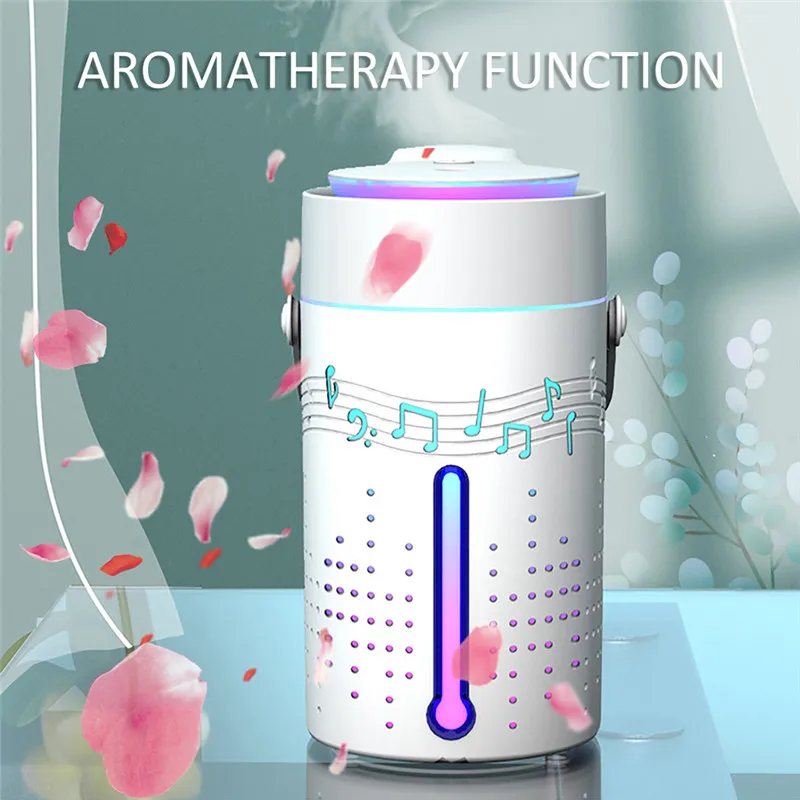 

Colorful Creative Bluetooth Audio Mini Humidifier USB Can Add Aromatherapy Disinfectant Car Humidifier Atomizer
