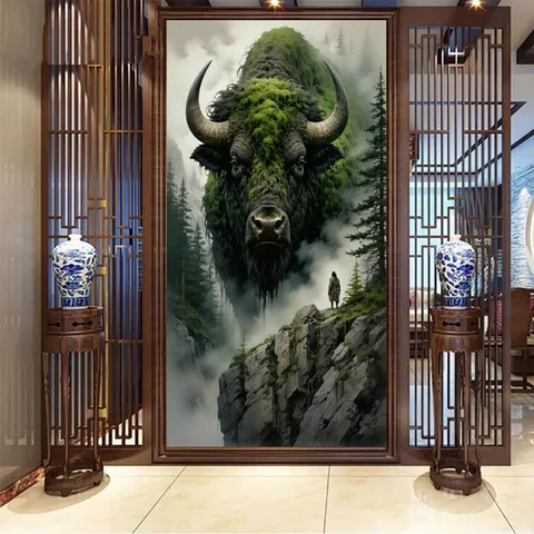 Алмазная живопись Fatcat Bull Mountain