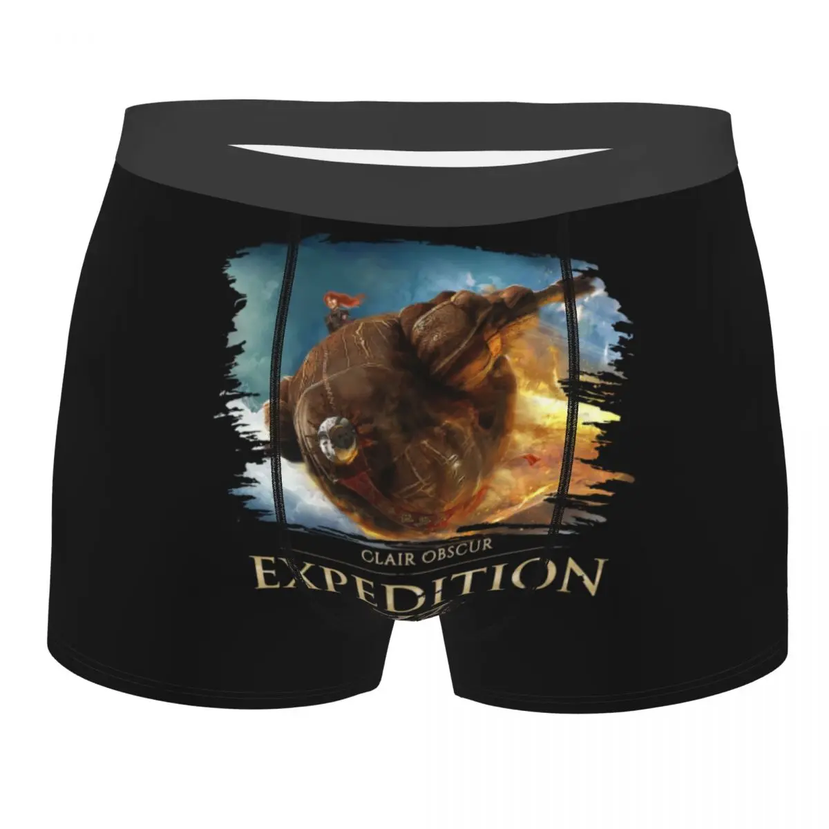 Фото Мужские дышащие трусы-боксеры Custom Video Game Clair Obscur Expedition 33 №1