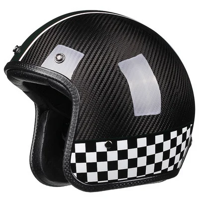 

DOT approved Open Half Face Chopper Biker Vintage Motocross Helmets for man women 3/4 Moto Bike Free gift Motorbike Helm
