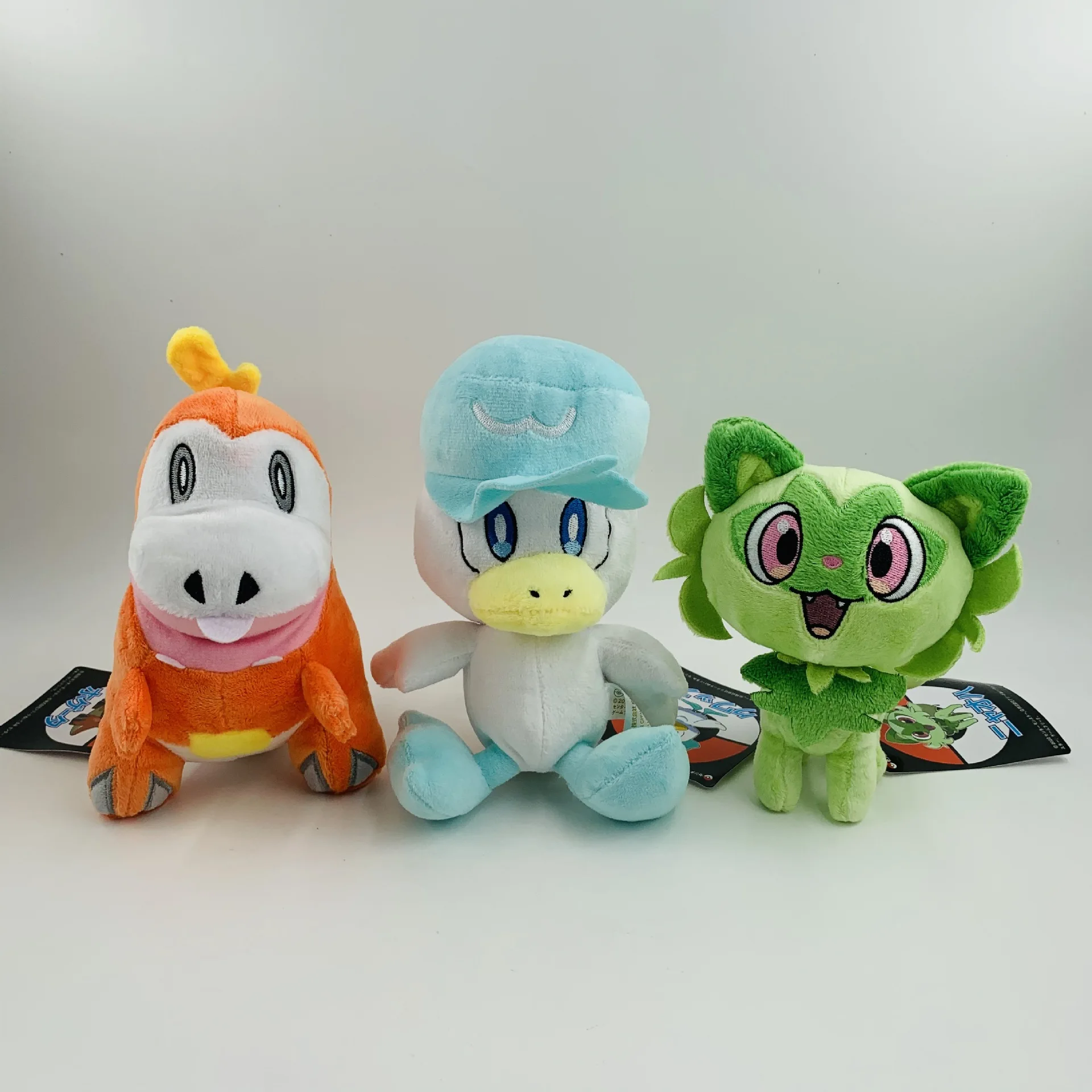 

Pokemon Scarlet and Violet Sprigatito Fuecoco Quaxly Stuffed Plush Toy Doll Gift