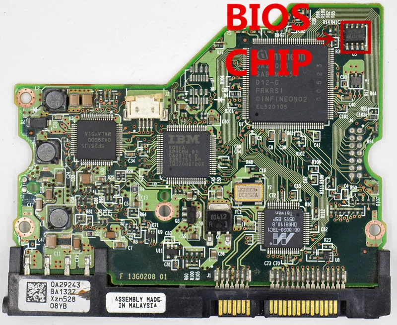 

Печатная плата для жесткого диска Hitachi/F 13G0208 01 / 0A29243 / 0A59226 , 0A29989