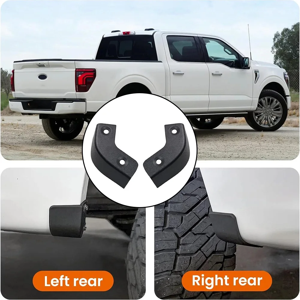 

1 шт. Дефлекторы брызговиков для Ford F150 2021-2025: защита от брызг грязи и песка, без сверления, черные аксессуары