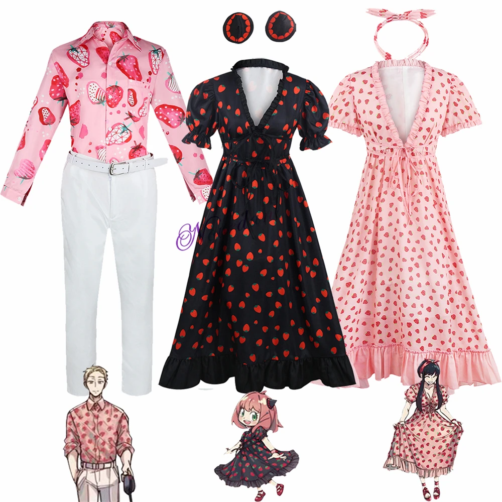 Костюм косплея персонажа из аниме шпион Икс семья Иона косплей костюм розовая