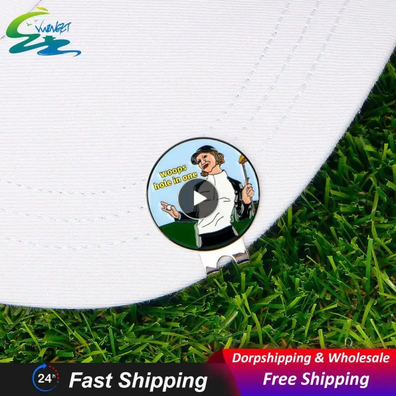 25mm Round Coin Metal Marker Holder White Variety Of Options Golf Ball Marker Clip Green Hard And Durable Marker Clip Hat Clip