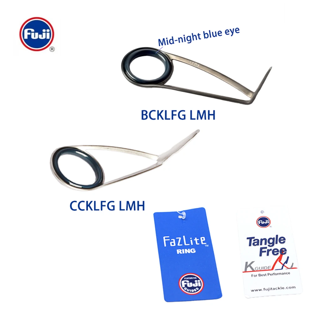 Оригинальная удочка FUJI Guide KL LMH с мягким ночным голубым глазом кольцо Fazlite