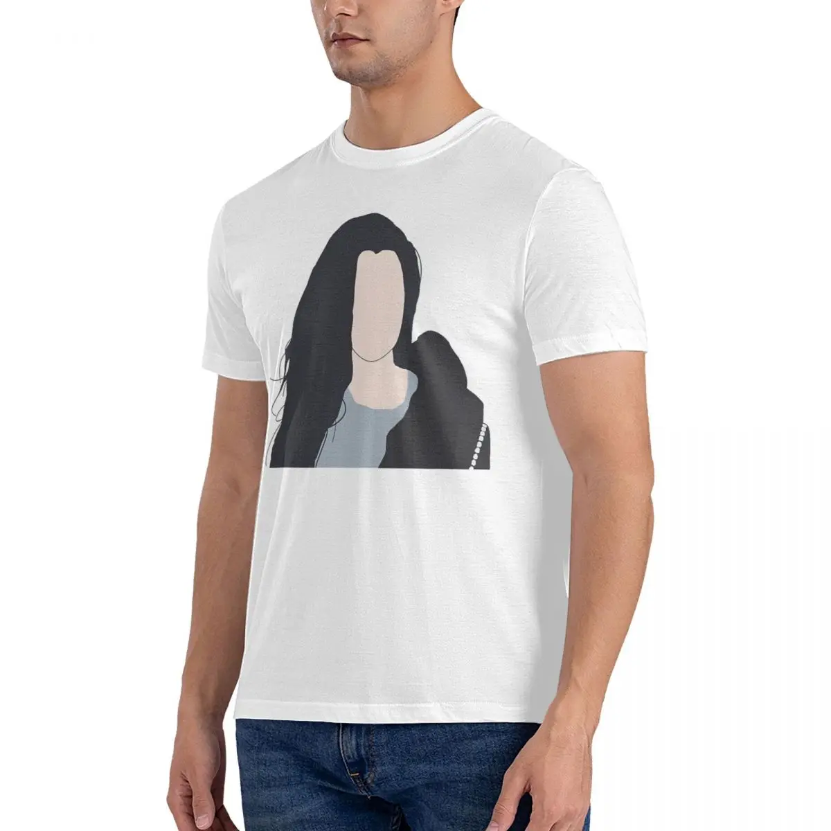 Футболка мужская с коротким рукавом и круглым вырезом 100% хлопок