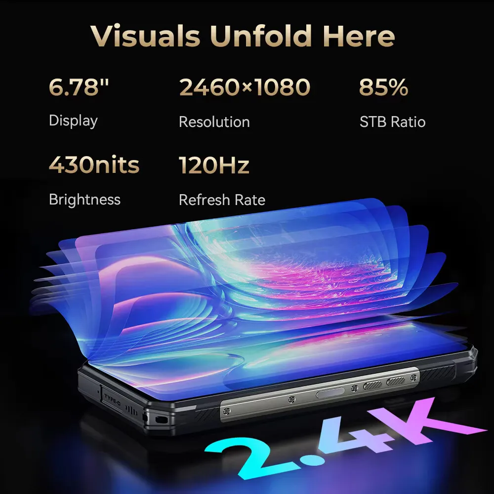 Прочный смартфон Oukitel WP30 Pro 5G 120 Вт android 13 12 ГБ + 512 11000 мАч 6 78 дюйма мобильный телефон