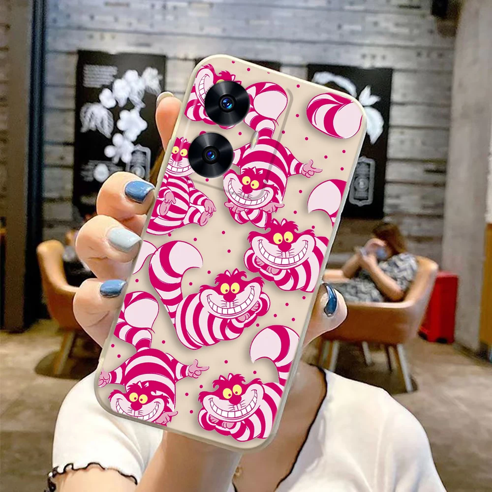 Чехол для телефона Disney Cheshire Cat Alice Realme C65 C63 C53 C35 C55 C33 C30 C21Y C20 C12 C11 GT 2 XT NARAO 20 30 50 Case Funda