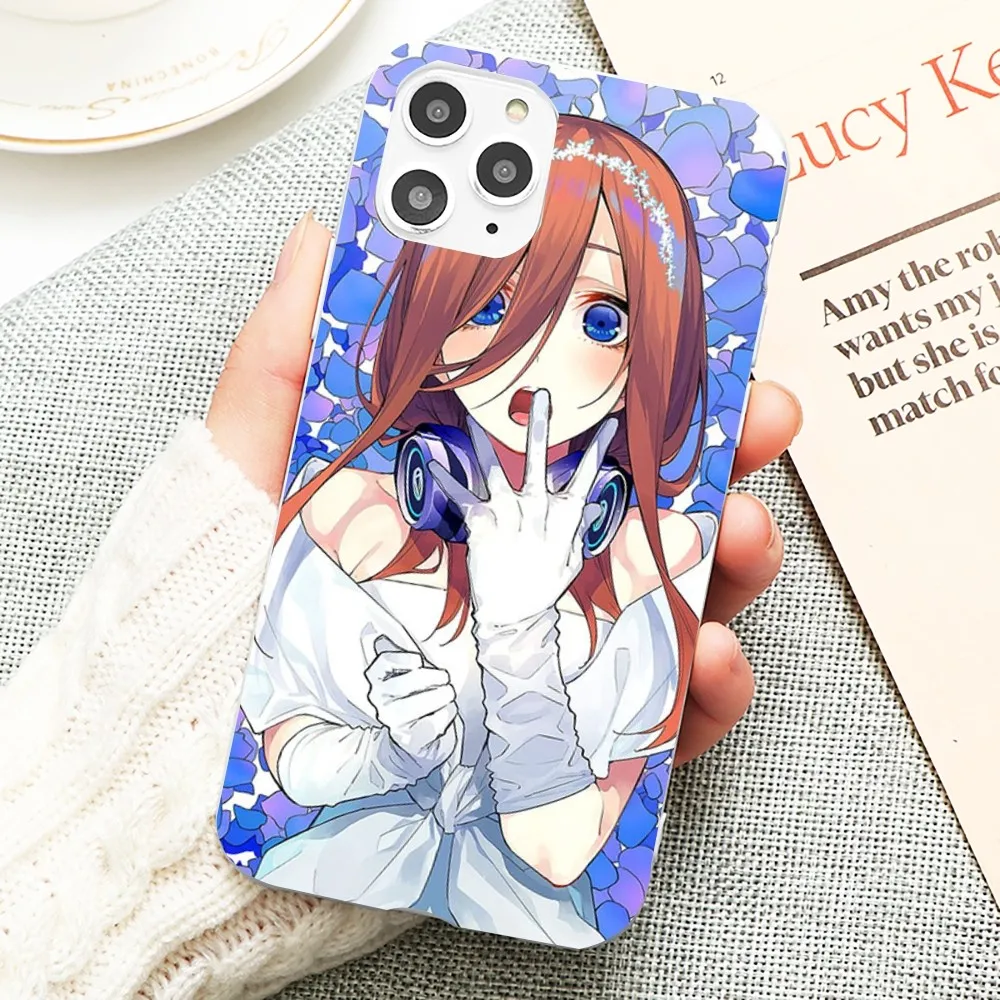 Чехол для телефона Nakano Miku с героями мультфильмов IPhone 14 11 12 13 Mini Pro Xs Max 8 7 6 6S Plus X XR