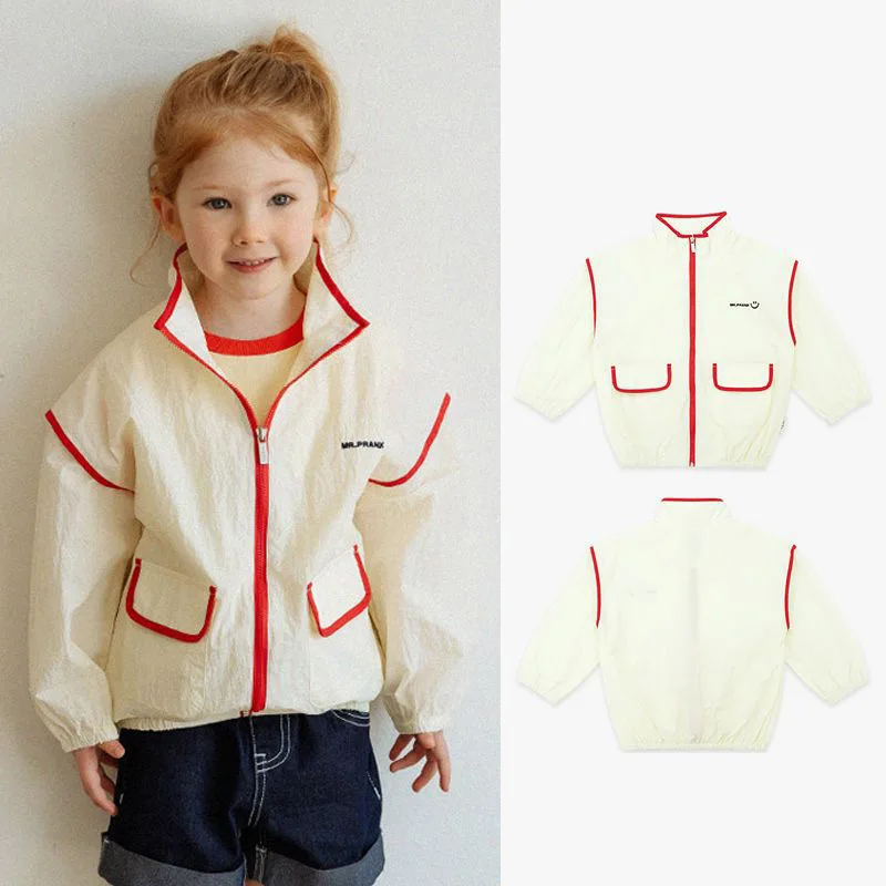 

Children's Windbreaker Jacket 2023 Summer Korean Brand Toddler Baby Girls Boys Casual Sun Protection Coat Outwear Kids Clothes