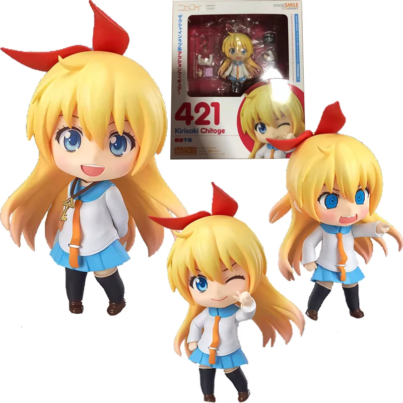 

Женская Оригинальная фигурка хорошей улыбки ГСК 421 NENDOROID Kirisaki Chitoge Nisekoi 2-й сезон аниме фигурка модель экшн-игрушки подарки