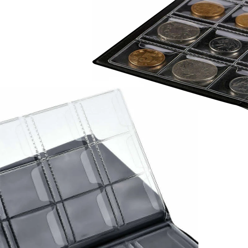 60/120 Pockets Album For Coins Collection Book Home Decoration Photo Album Coin Album Holders Collection Book Scrapbook