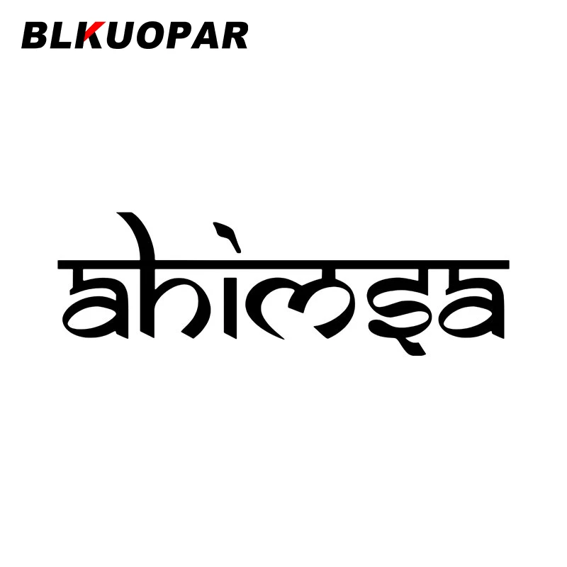 

Оригинальная Автомобильная наклейка BLKUOPAR AHIMSA, креативная Водонепроницаемая наклейка, виниловая Защита от солнца, окклюзия, царапин, багажн...