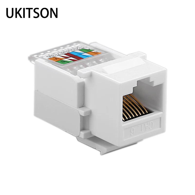 Вставка RJ45 Keystone CAT6, гигабитная сетевой соединитель, стандартный разъем сетевого модуля T568A/B, разъем для интернет-разъем Ethernet Вставка RJ45 Keystone CAT6, гигабитная сетевой соединитель, стандартный разъем сетевого модуля T568A/B, разъем для интернет-разъем Ethernet