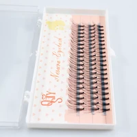 heat bonded cluste lashes 3d 6d 10d eyelash extensions 0 7mm thickness true mink strip eyelashes individual lashes natural style