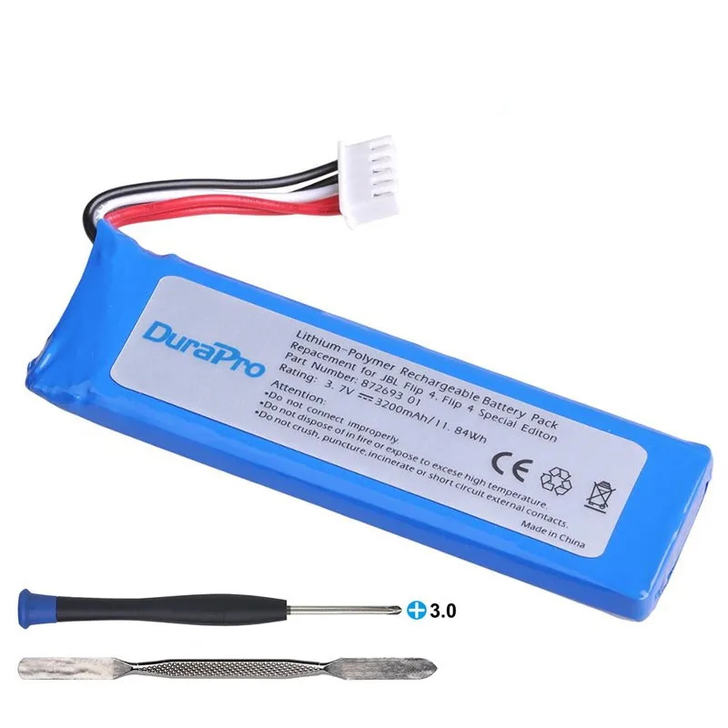 Аккумулятор Flip4 емкостью 3200 мАч для портативной Bluetooth-динамика JBL Flip 4 GSP 872693 01 с