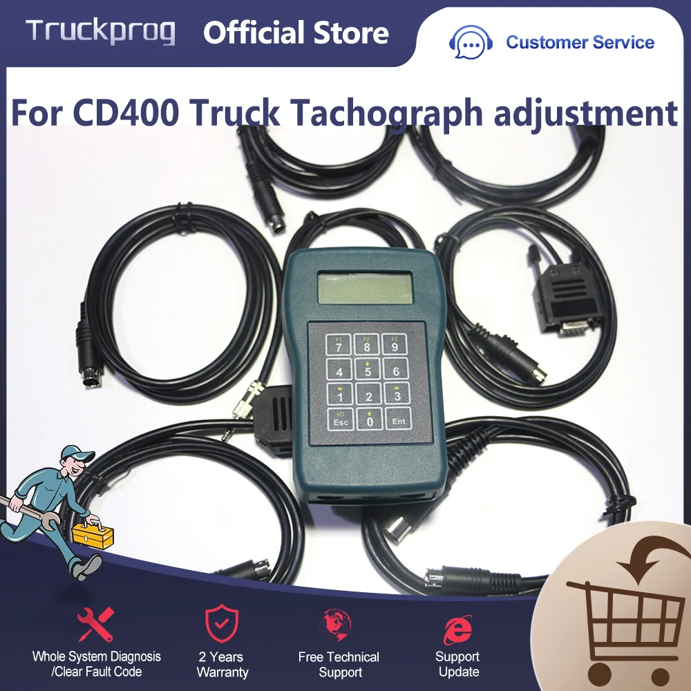 

TRUCK Tachograph CD400 adjustment calibration programs truck speed and distance DTCS reading