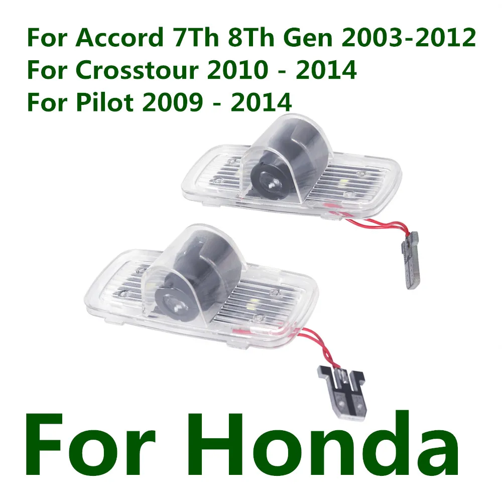 

2 шт. для Honda Accord 7-го 8-го поколения 2003- 2012 2011 2010, внедорожник-пилот, задняя дверь автомобиля, приветственная лампа, призрак, задняя панель, аксессуары