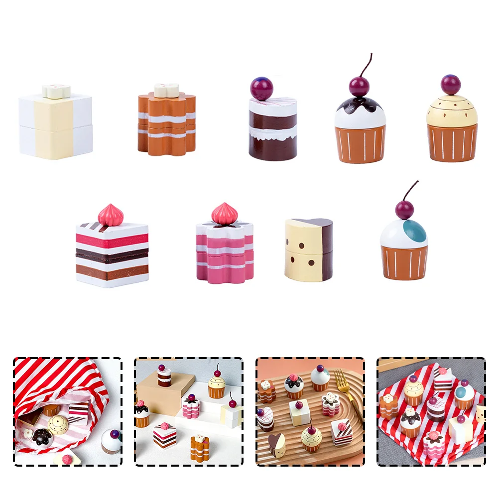 

1 Set Simulation Cake Dessert Models Artificial Cake Adorns Children Playing House Decor