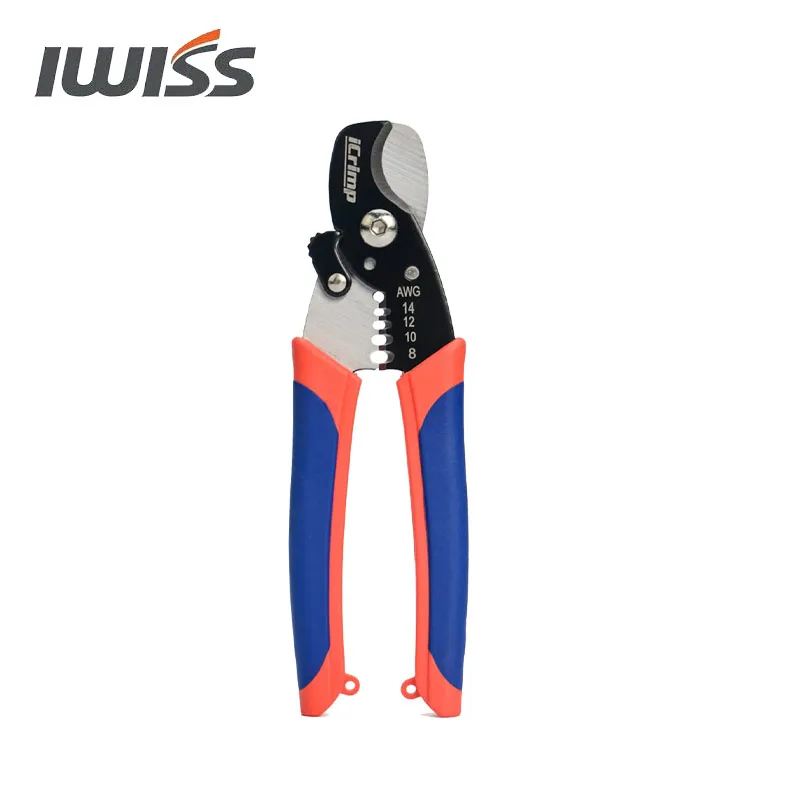 iCrimp ICP-065 Wire Stripper Cable Cutter 2 in 1 Multifunction Wire Cutting Tool Stripping Tool Grips are made of TPR material