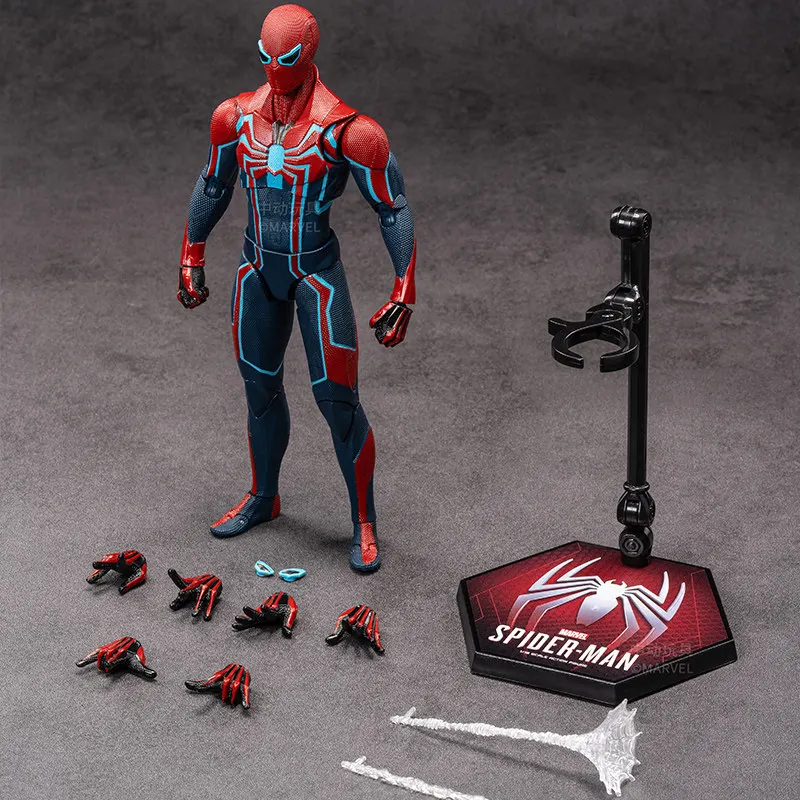 Фото Оригинальная фигурка ZD Toys Человек-паук 4: Новый Начало, Питер Паркер в улучшенном костюме, с подвижными суставами, коллекционная, подарок №4